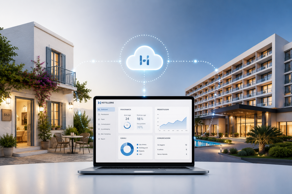 Hotel staff using Artificial Intelligence technology